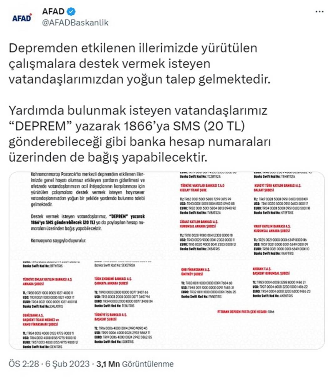 Deprem bölgesine yardım kampanyası başladı! İşte bölgede en çok ihtiyaç duyulan malzemeler ve yardım yapılacak adresler 13